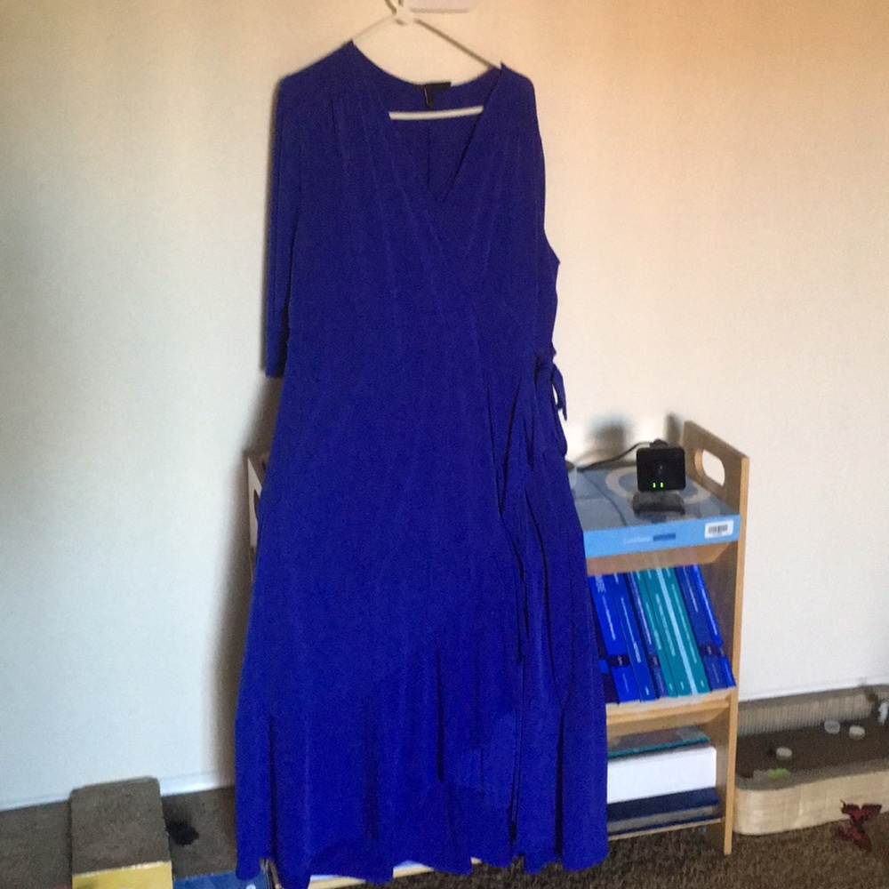 Lane Bryant Blue/Violet Dress with Flare